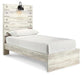 Cambeck Twin Panel Bed with Mirrored Dresser and Nightstand - alternate view 2