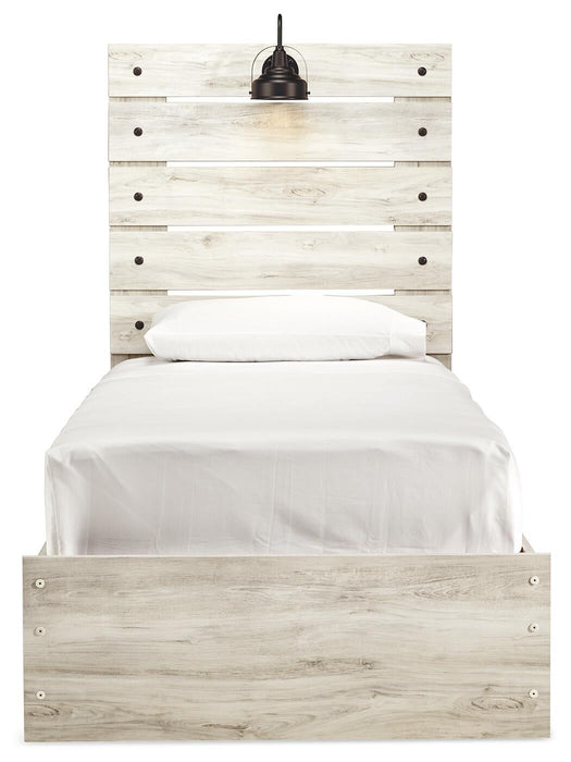 Cambeck Twin Panel Bed with Mirrored Dresser and Nightstand - alternate view 5