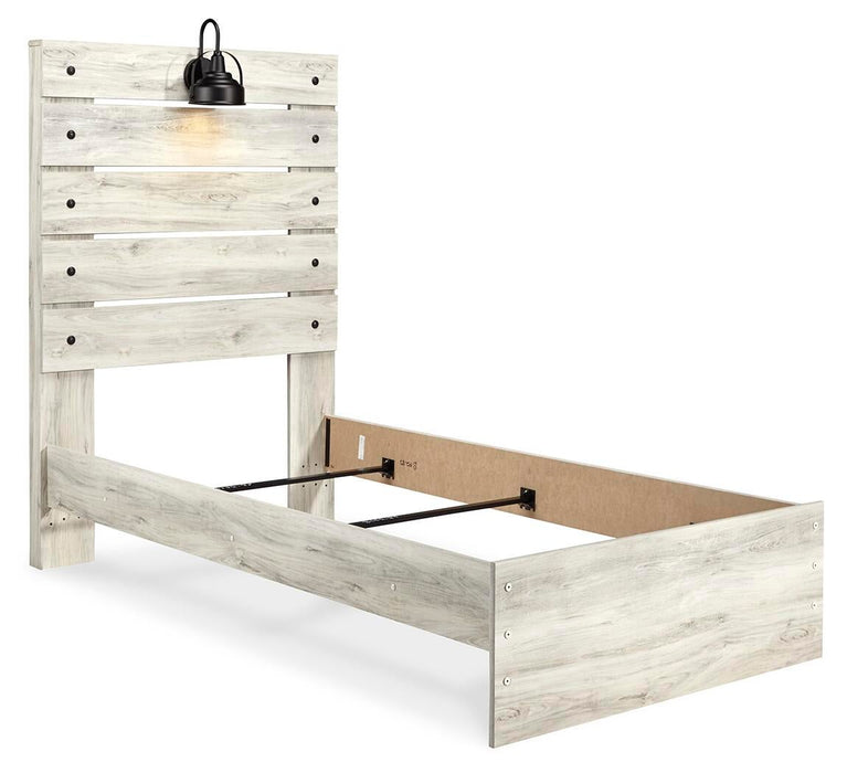 Cambeck Twin Panel Bed with Mirrored Dresser and Nightstand - alternate view 6