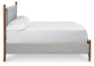 Lyncott King Upholstered Bed with Mirrored Dresser - alternate view 12