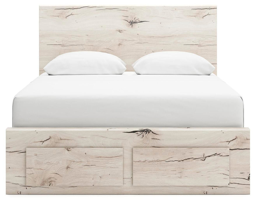 Lawroy Queen Panel Storage Bed, Dresser, Mirror and Nightstand - alternate view 6
