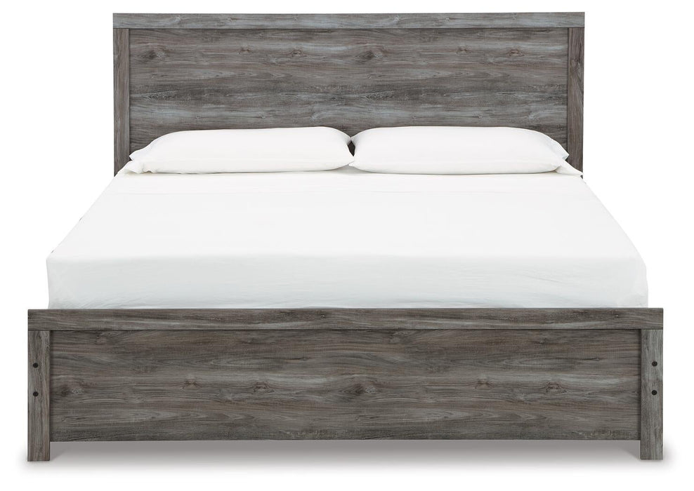 Bronyan King Panel Bed with Mirrored Dresser and Nightstand - alternate view 3