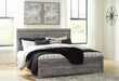 Bronyan King Panel Bed with Mirrored Dresser and Nightstand - alternate view 11