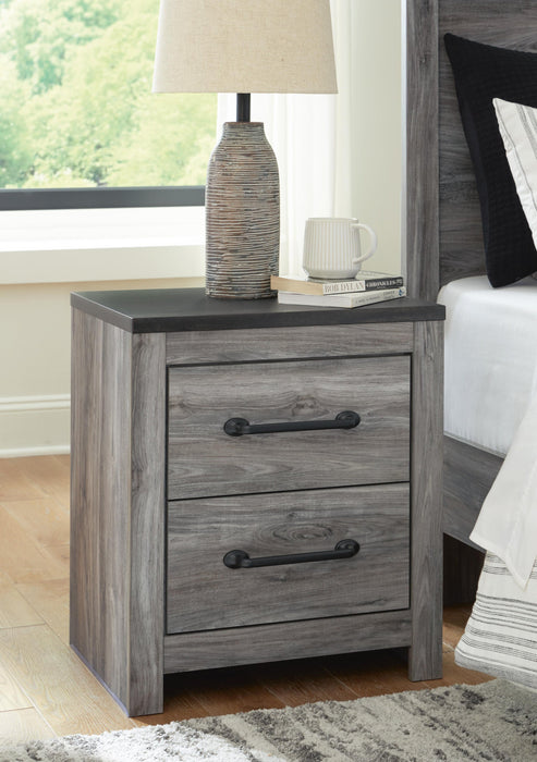 Bronyan King Panel Bed with Mirrored Dresser and Nightstand - alternate view 12