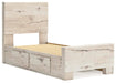 Lawroy Twin Panel Bed with Storage, Dresser, Mirror, Chest and Nightstand - alternate view 16