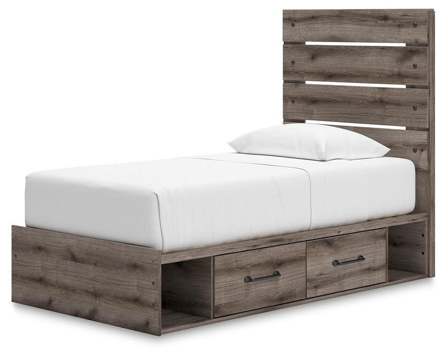 Urbanoore Twin Panel Bed with Storage, Dresser, Mirror and Nightstand - alternate view 11