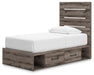 Urbanoore Twin Panel Bed with Storage, Dresser, Mirror and Nightstand - alternate view 11