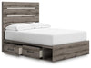 Urbanoore Full Panel Bed with Storage, Dresser and Mirror - alternate view 9