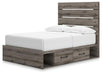 Urbanoore Full Panel Bed with Storage, Dresser and Mirror - alternate view 12