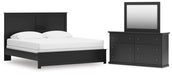 Maribel King Panel Bed, Dresser and Mirror