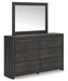 Delmorta Twin Panel Bed, Dresser, Mirror and Nightstand - alternate view 3