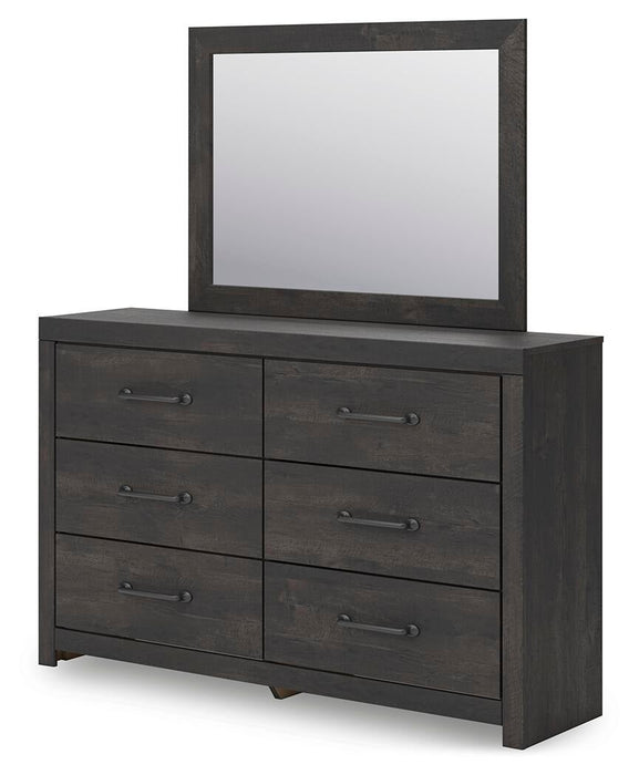 Delmorta Twin Panel Bed, Dresser, Mirror and Nightstand - alternate view 6