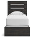 Delmorta Twin Panel Bed, Dresser, Mirror and Nightstand - alternate view 7