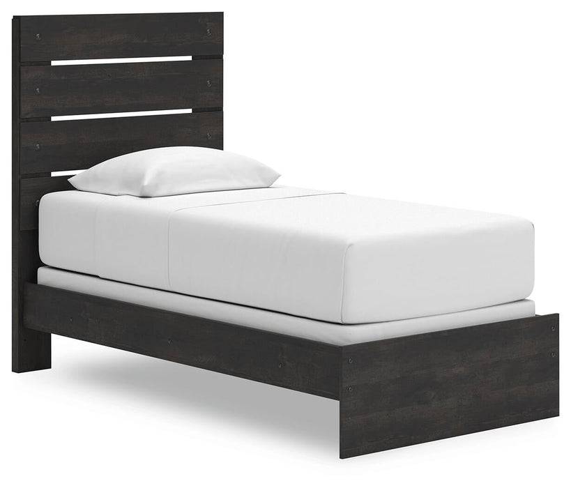 Delmorta Twin Panel Bed, Dresser, Mirror and Nightstand - alternate view 8