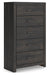 Delmorta Twin Panel Bed with Storage, Dresser, Mirror, Chest and Nightstand - alternate view 8