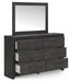 Delmorta Full Panel Bed with Storage, Dresser, Mirror and Nightstand - alternate view 4