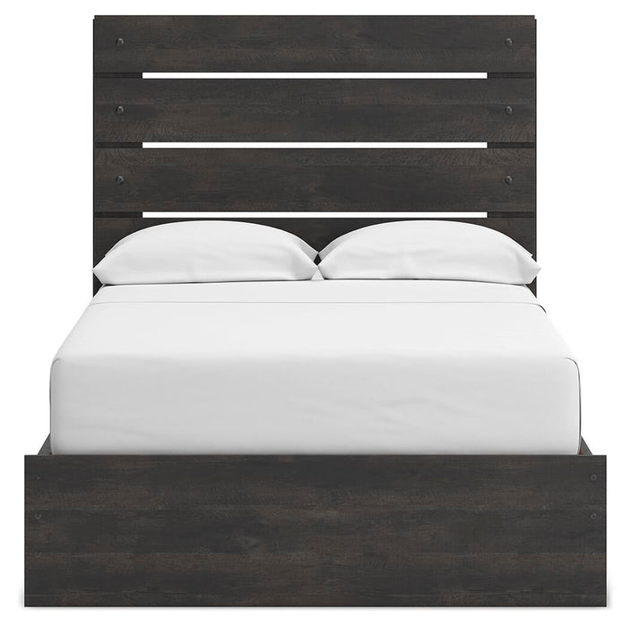 Delmorta Full Panel Bed with Storage, Dresser, Mirror and Nightstand - alternate view 7