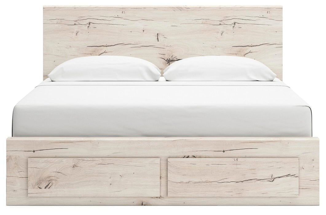 Lawroy King Panel Storage Bed, Dresser, Mirror and Nightstand - alternate view 7