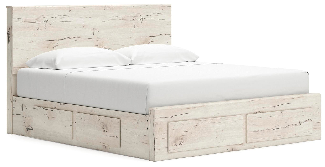 Lawroy King Panel Storage Bed, Dresser, Mirror and Nightstand - alternate view 8