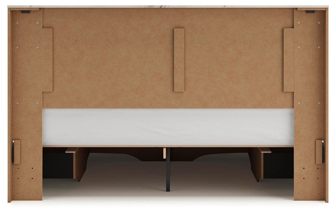 Lawroy King Panel Storage Bed, Dresser, Mirror and Nightstand - alternate view 10