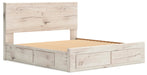 Lawroy King Panel Storage Bed, Dresser, Mirror and Nightstand - alternate view 12