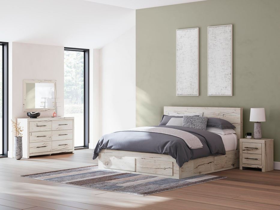 Lawroy King Panel Storage Bed, Dresser, Mirror and Nightstand - alternate view 21