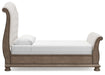 Ardenfield Queen Upholstered Sleigh Bed, Dresser and Mirror - alternate view 8