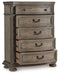 Ardenfield Queen Upholstered Sleigh Bed, Dresser, Mirror, Chest and Nightstand - alternate view 6
