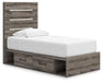 Urbanoore Twin Panel Storage Bed, Dresser and Mirror - alternate view 9