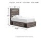 Urbanoore Twin Panel Storage Bed, Dresser and Mirror - alternate view 17