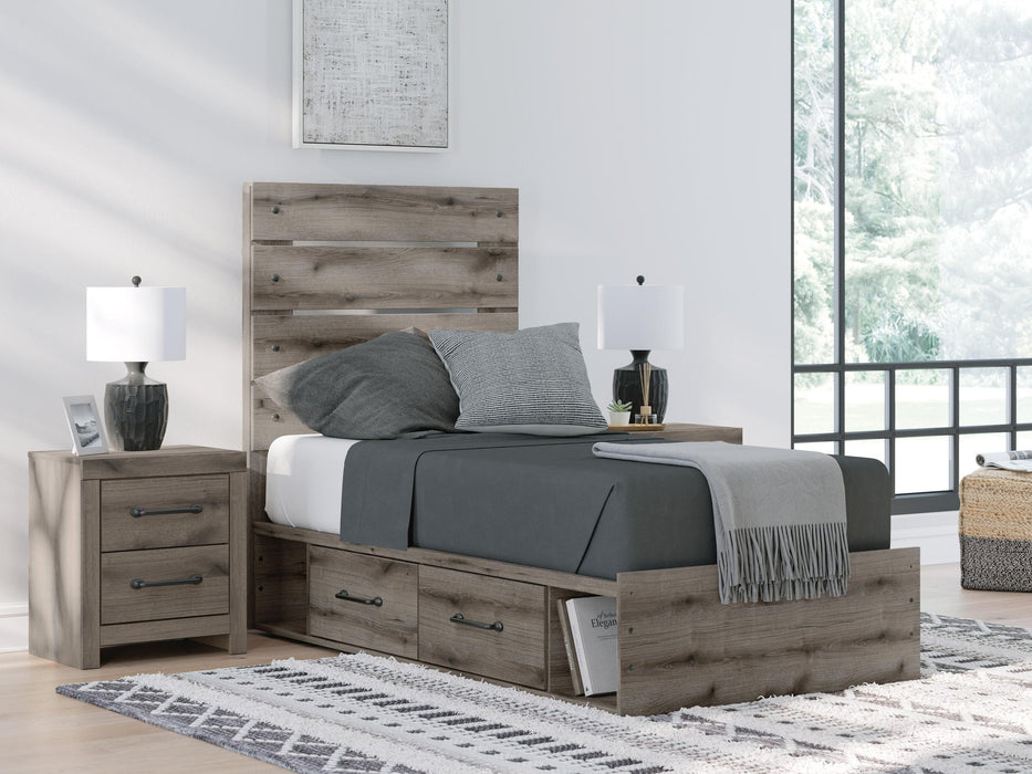 Urbanoore Twin Panel Storage Bed, Dresser and Mirror - alternate view 16