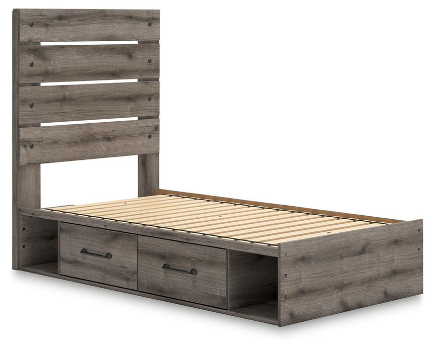 Urbanoore Twin Panel Storage Bed, Dresser, Mirror and Nightstand - alternate view 8