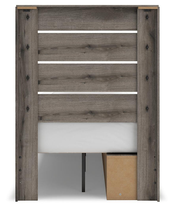 Urbanoore Twin Panel Storage Bed, Dresser, Mirror and Nightstand - alternate view 11