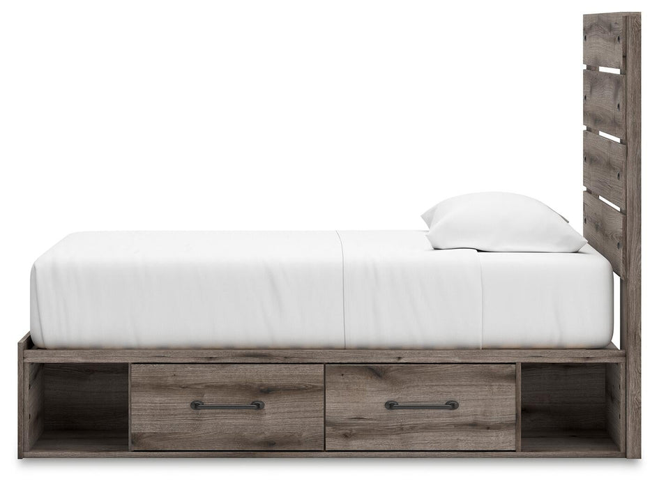 Urbanoore Twin Panel Bed with Storage, Dresser and Mirror - alternate view 18