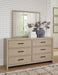 Calmoro California King Bookcase Bed with Mirrored Dresser - alternate view 9