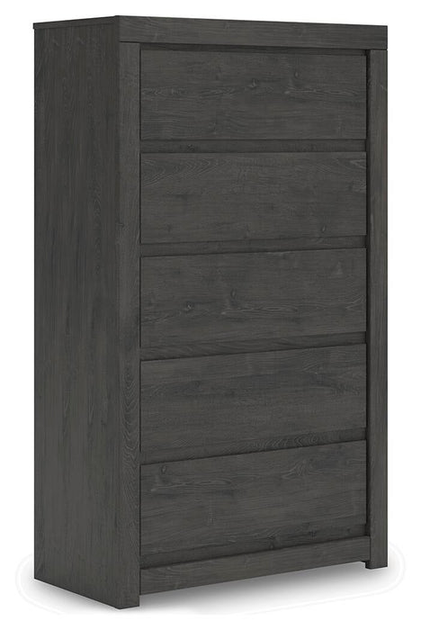 Parlayon Queen Panel Bed, Dresser, Mirror, Chest and Nightstand - alternate view 8