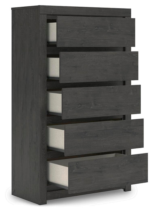 Parlayon Queen Panel Bed, Dresser, Mirror, Chest and Nightstand - alternate view 9