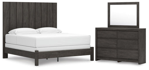 Parlayon King Panel Bed, Dresser and Mirror