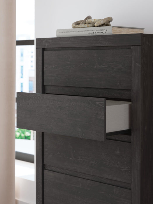 Parlayon King Panel Bed, Dresser, Mirror, Chest and Nightstand - alternate view 26