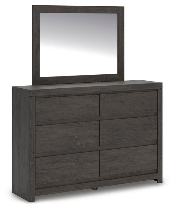 Parlayon Queen Panel Storage Bed, Dresser, Mirror and Nightstand - alternate view 3