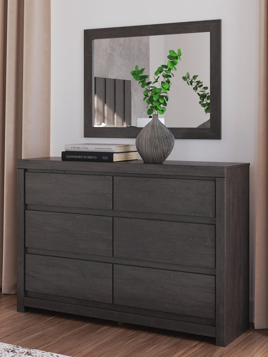 Parlayon Queen Panel Storage Bed, Dresser, Mirror and Nightstand - alternate view 19