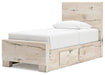 Lawroy Twin Panel Bed with Storage, Dresser, Mirror and Nightstand - alternate view 11