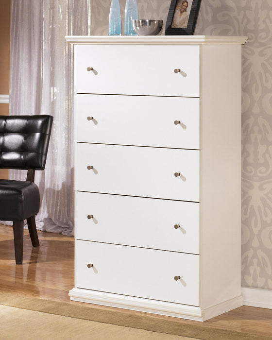Bostwick Shoals King Panel Bed, Dresser, Mirror, Chest and Nightstand - alternate view 15