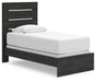 Delmorta Twin Panel Bed, Dresser and Mirror - alternate view 8