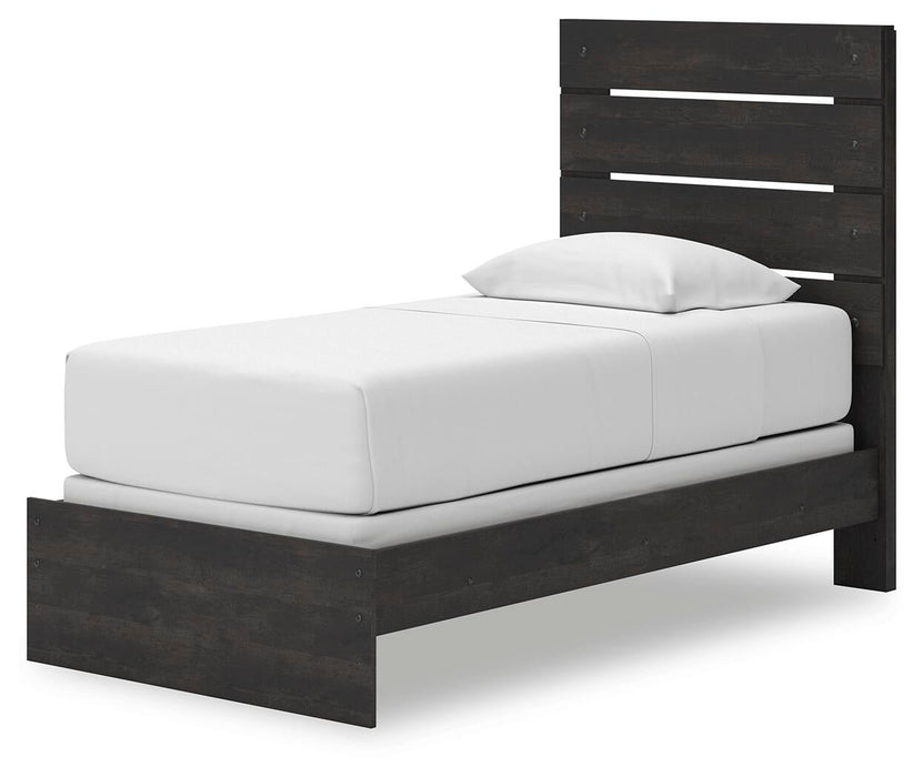 Delmorta Twin Panel Bed, Dresser, Mirror, Chest and Nightstand - alternate view 16