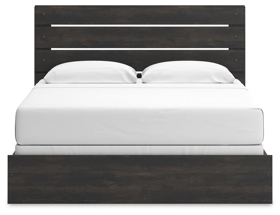 Delmorta King Panel Bed, Dresser, Mirror and Nightstand - alternate view 7