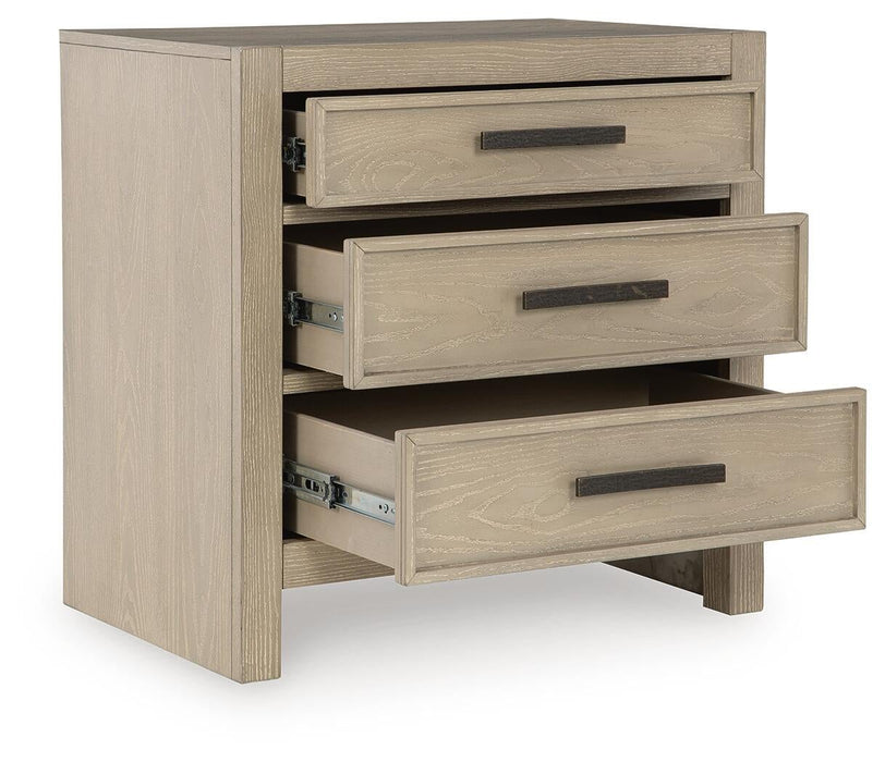 Calmoro King Bookcase Bed with Mirrored Dresser and Nightstand - alternate view 10