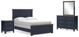 Landocken Full Panel Bed, Dresser, Mirror and Nightstand