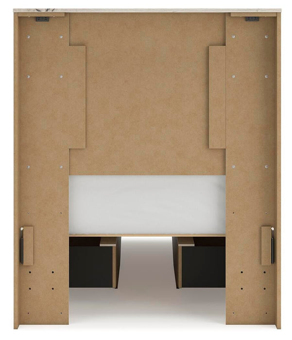 Lawroy Twin Panel Bed with Storage, Dresser and Mirror - alternate view 10