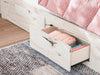 Lawroy Twin Panel Bed with Storage, Dresser and Mirror - alternate view 16